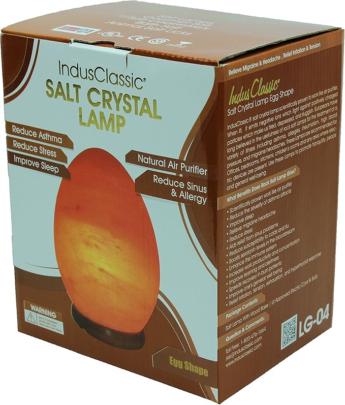 LG-04 Egg Shape Himalayan Crystal Salt Lamp