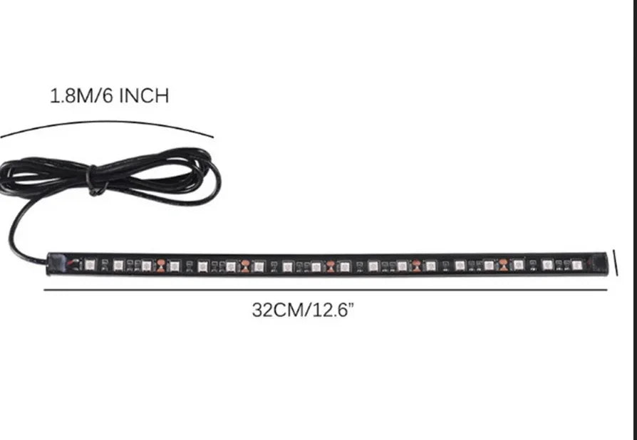 2Pcs 30cm 12V LED Strip Light Waterproof RED&GREEN for Bow Boat Marine Navigation Kayak Canoe Deck Courtesy Bow Trailer Pontoon