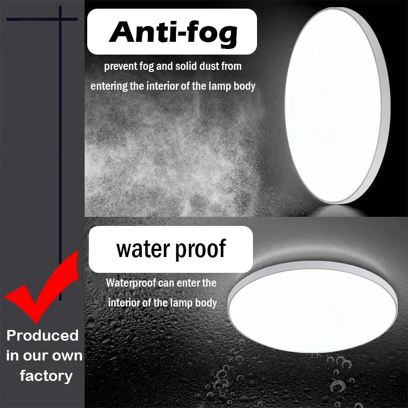 Waterproof Bathroom Light ceiling lamps Led Kitchen Ceiling Lights 30W 40W Led Ceiling Lamp For Living Room Balcony Toilet 220V