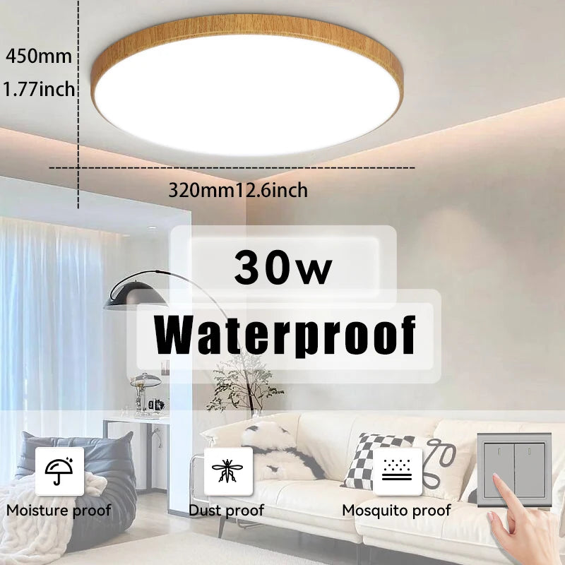 Waterproof Bathroom Light ceiling lamps Led Kitchen Ceiling Lights 30W 40W Led Ceiling Lamp For Living Room Balcony Toilet 220V